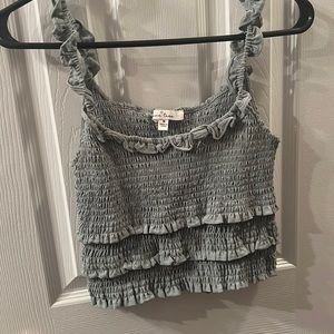 Crop Scrunched Tank Top